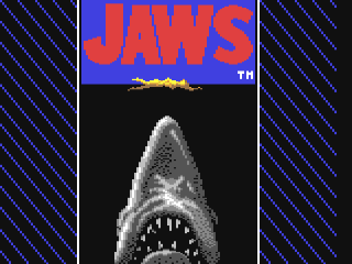 Jaws title screen for Commodore 64